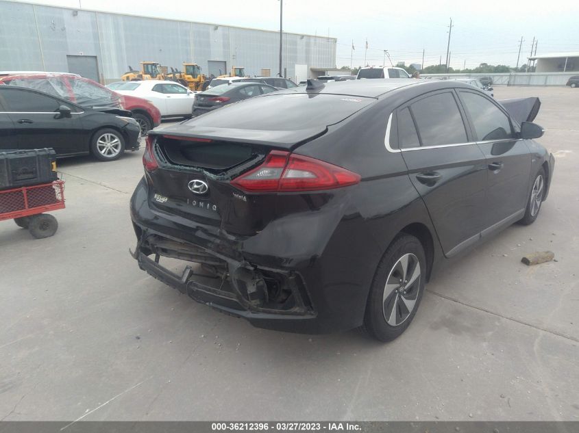 2018 HYUNDAI IONIQ HYBRID SEL KMHC75LC0JU074892