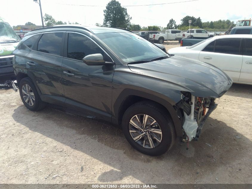 2022 HYUNDAI TUCSON HYBRID BLUE - KM8JBCA11NU047878