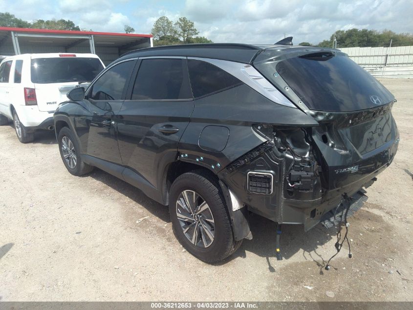 2022 HYUNDAI TUCSON HYBRID BLUE - KM8JBCA11NU047878