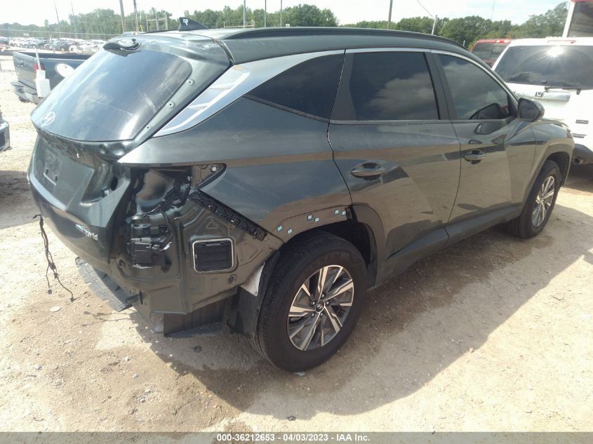 2022 HYUNDAI TUCSON HYBRID BLUE - KM8JBCA11NU047878