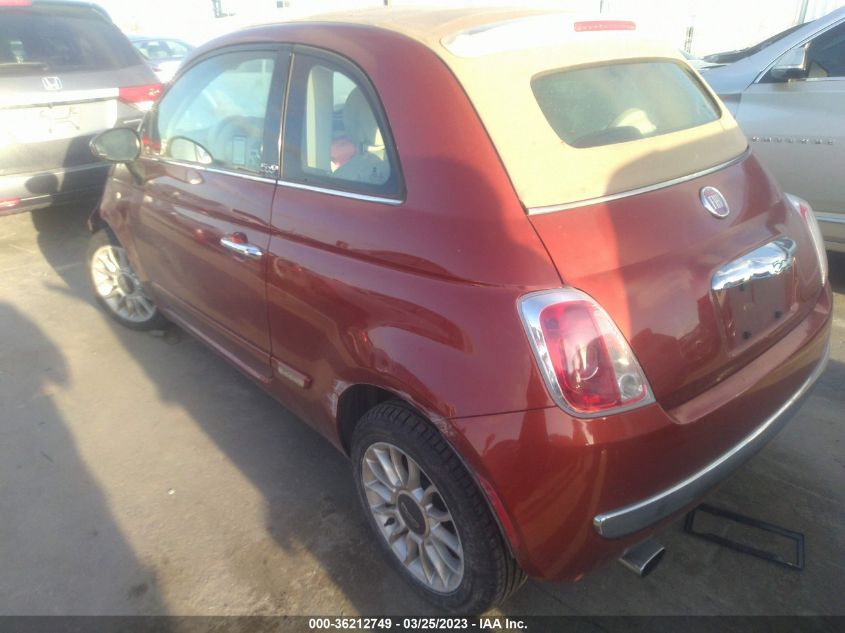 2014 FIAT 500C LOUNGE 3C3CFFER7ET176239