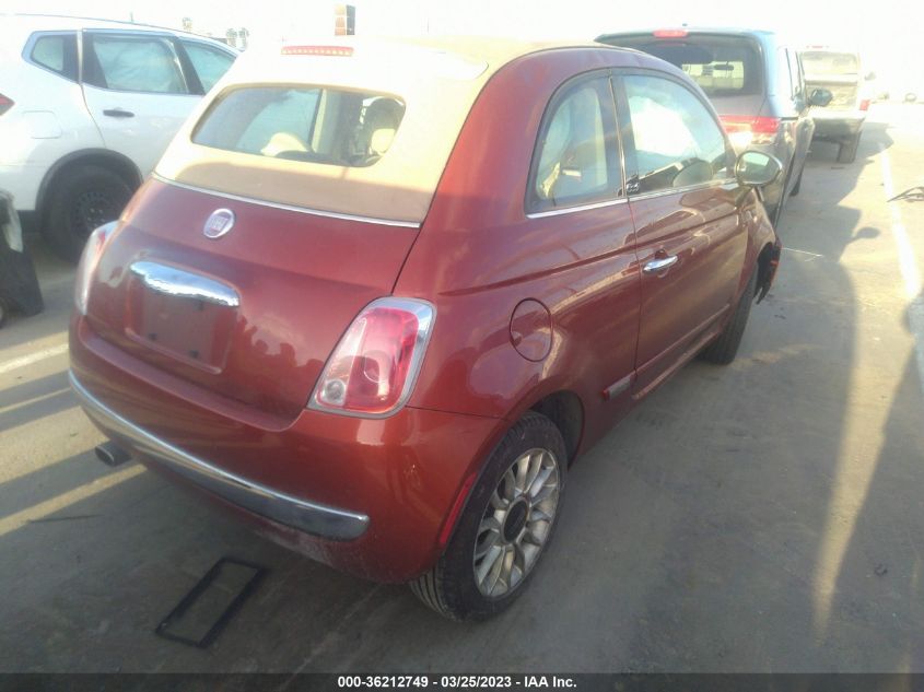 2014 FIAT 500C LOUNGE 3C3CFFER7ET176239