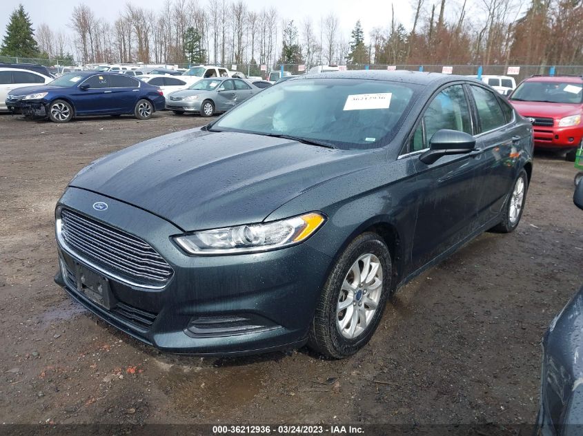 2016 FORD FUSION S - 3FA6P0G75GR202535