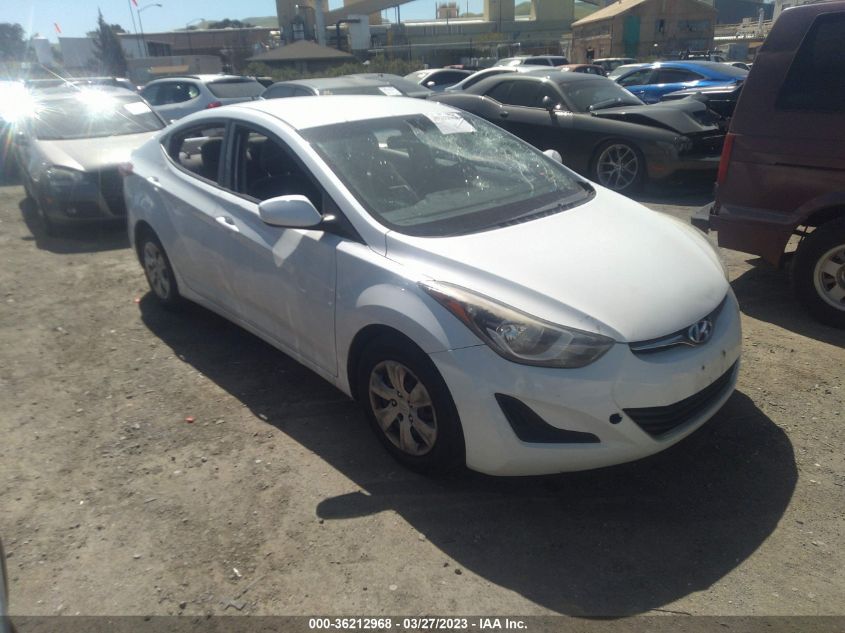 2016 HYUNDAI ELANTRA SE - 5NPDH4AE5GH698002