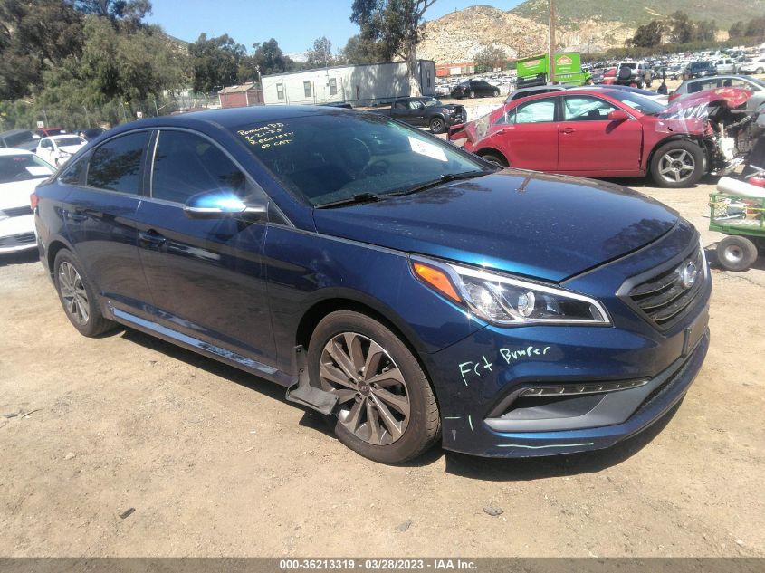 2015 HYUNDAI SONATA 2.4L SPORT - 5NPE34AF3FH187835