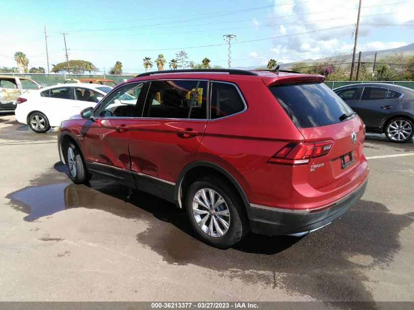 2018 VOLKSWAGEN TIGUAN SEL/SE - 3VV3B7AX0JM134101