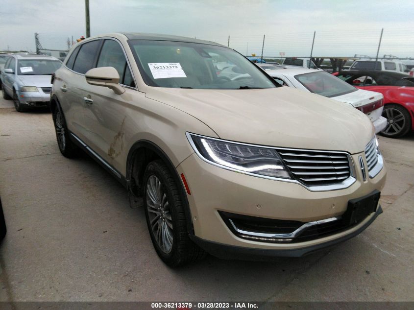 VIN 2LMTJ8LR9GBL70813 2016 LINCOLN MKX no.1