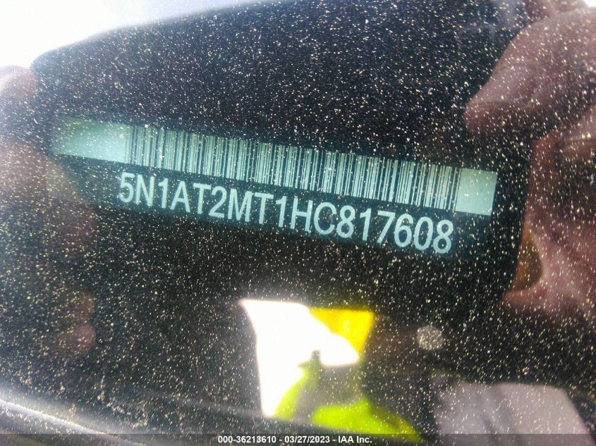 2017 NISSAN ROGUE SV - 5N1AT2MT1HC817608