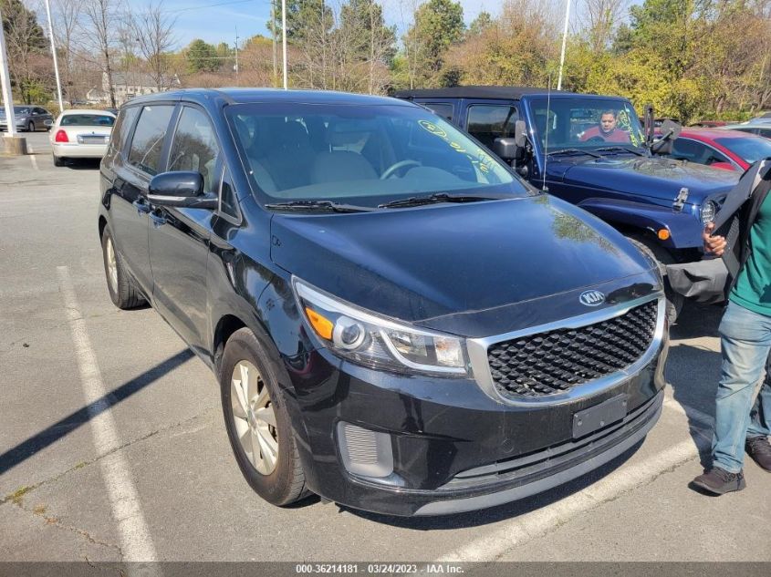 2016 KIA SEDONA - KNDMA5C16G6113166