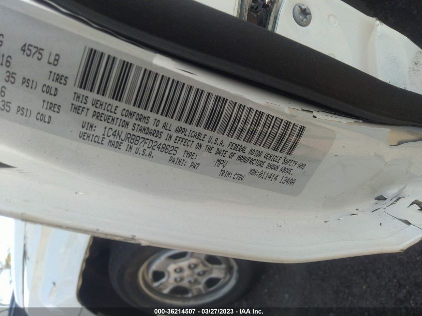 2015 JEEP PATRIOT SPORT - 1C4NJRBB7FD248625