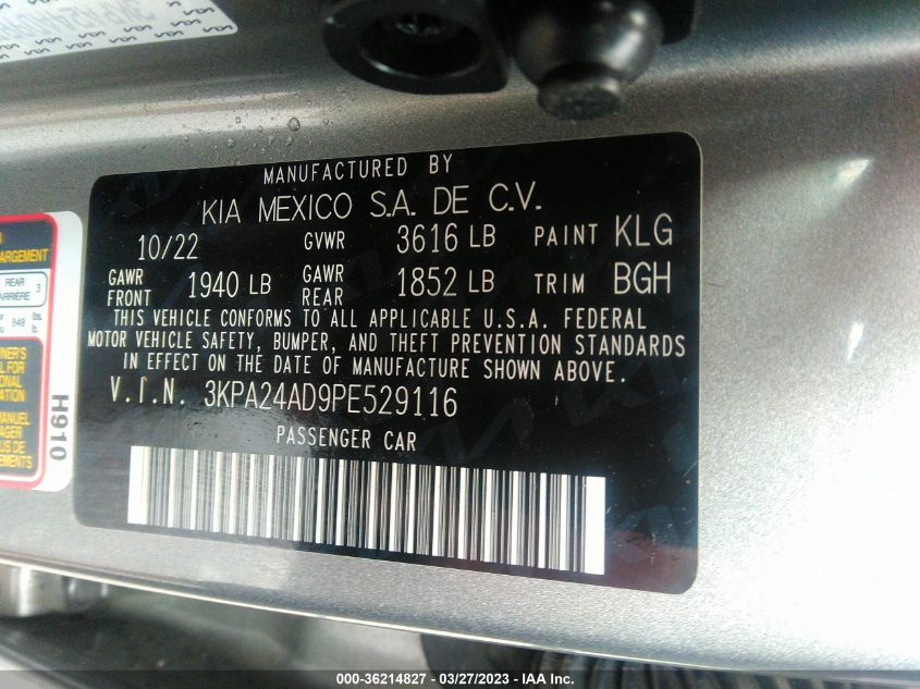 2023 KIA RIO S - 3KPA24AD9PE529116