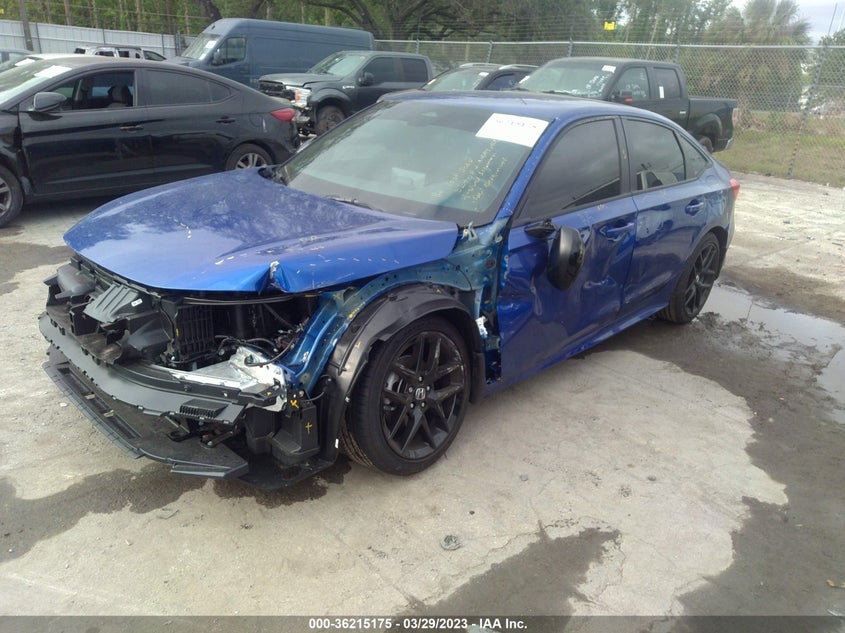 VIN 2HGFE2F56NH605140 2022 HONDA CIVIC SEDAN SPORT