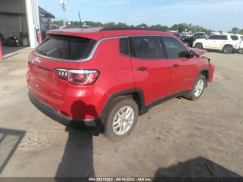 VIN 3C4NJCAB7KT613162 2019 JEEP COMPASS SPORT
