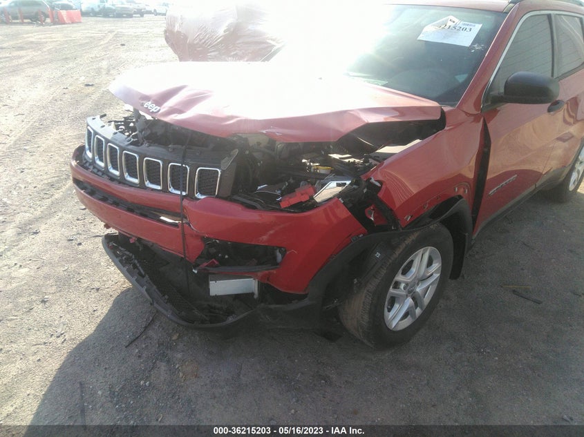 VIN 3C4NJCAB7KT613162 2019 JEEP COMPASS SPORT