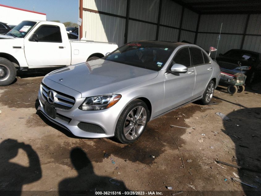 55SWF4KB4JU268775 2018 MERCEDES-BENZ C-CLASS - Image 2