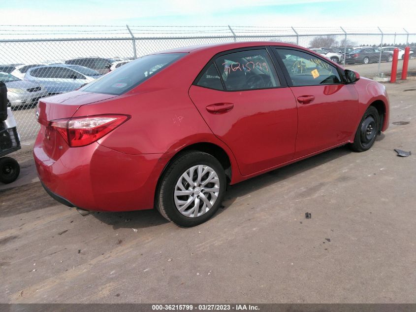 2019 TOYOTA COROLLA L/LE/SE/XLE/XSE - 2T1BURHEXKC184681