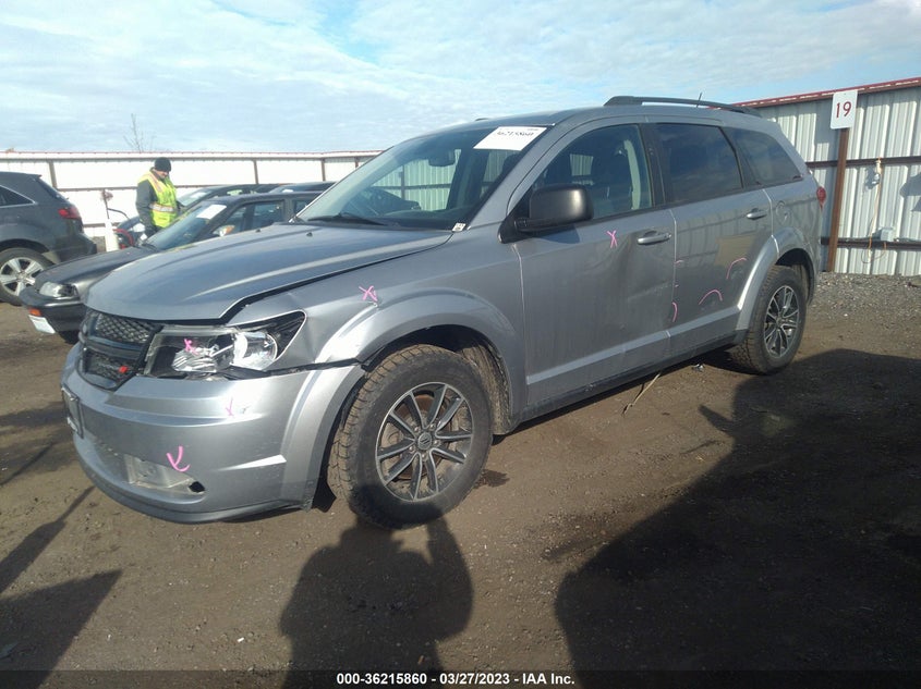VIN 3C4PDDAG8JT450523 2018 DODGE JOURNEY SE