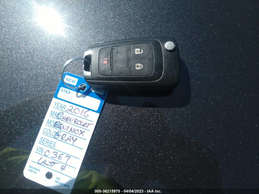 2016 CHEVROLET EQUINOX LS - 1GNALBEK7GZ100367