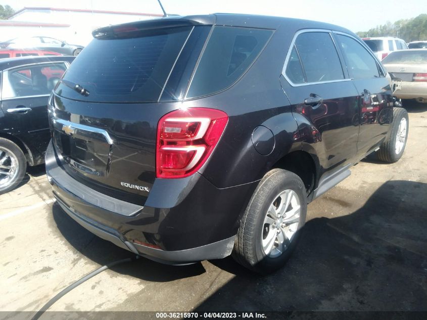 2016 CHEVROLET EQUINOX LS - 1GNALBEK7GZ100367
