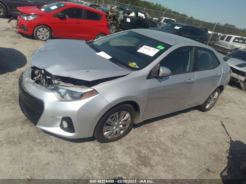 2014 TOYOTA COROLLA L/LE/S/S PLUS/LE PLUS - 5YFBURHE1EP177848