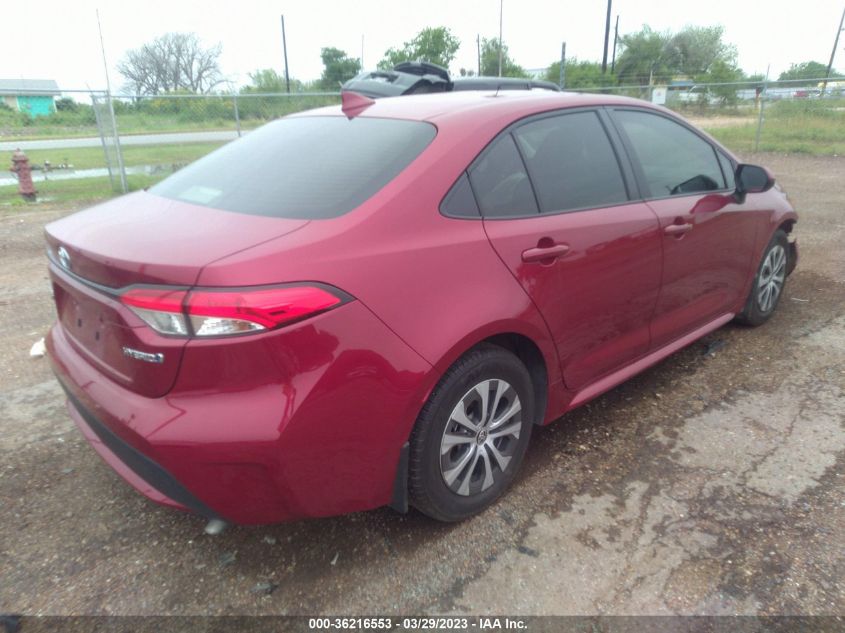 2022 TOYOTA COROLLA HYBRID LE - JTDEAMDE3NJ060792