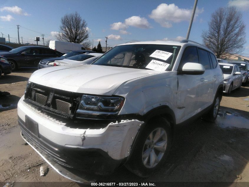 2018 VOLKSWAGEN ATLAS 2.0T S - 1V2AP2CA6JC590753