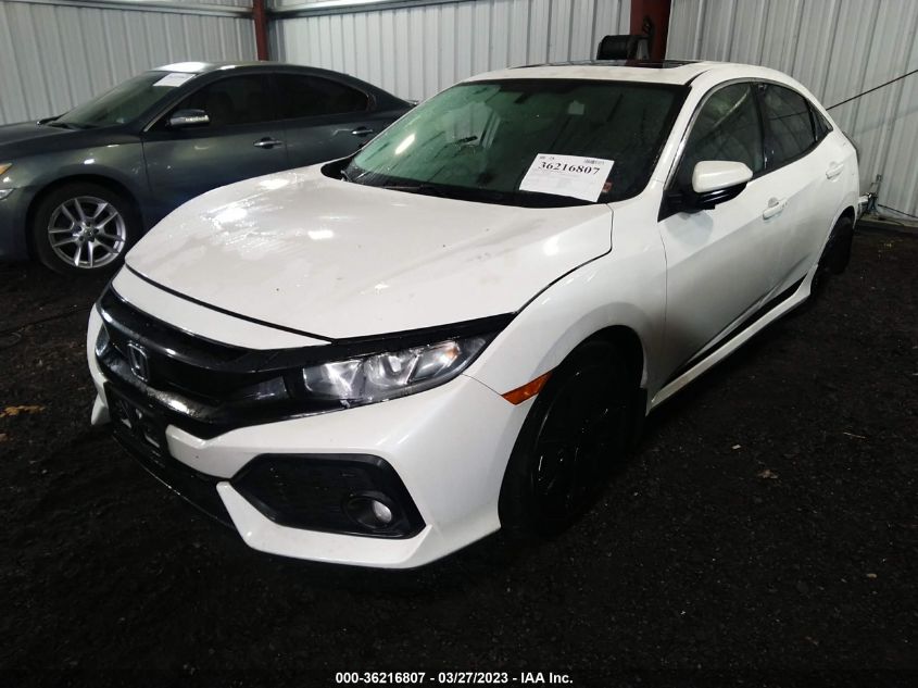 2018 HONDA CIVIC HATCHBACK EX - SHHFK7H57JU218189