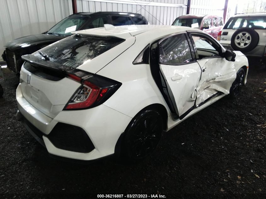 2018 HONDA CIVIC HATCHBACK EX - SHHFK7H57JU218189