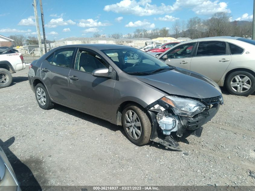 2015 TOYOTA COROLLA L/LE/S/S PLUS/LE PLUS - 2T1BURHEXFC400356