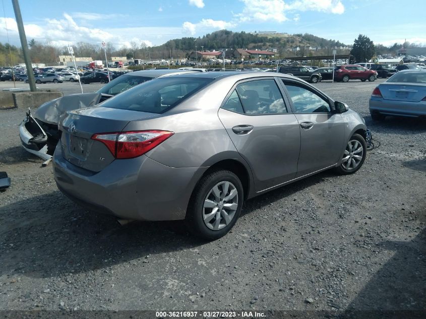 2015 TOYOTA COROLLA L/LE/S/S PLUS/LE PLUS - 2T1BURHEXFC400356