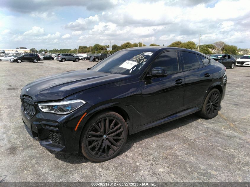 2022 BMW X6 M50I - 5UXCY8C04N9L85550