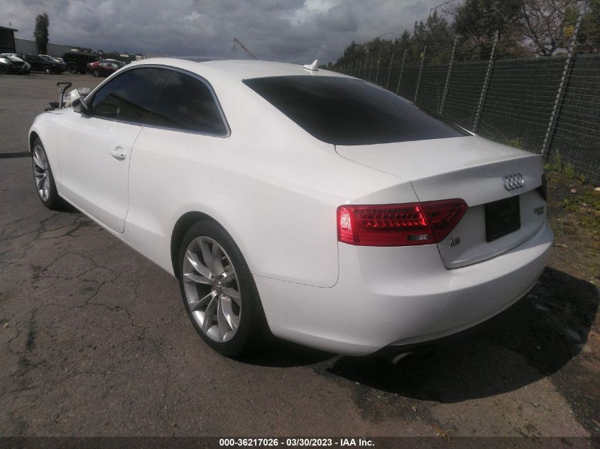 2013 AUDI A5 PREMIUM PLUS - WAULFAFR4DA000717