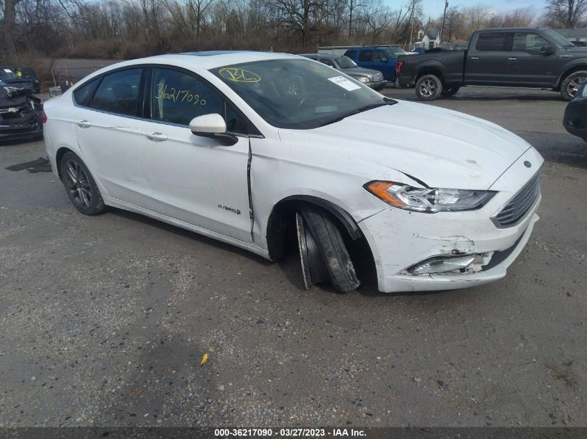 2017 FORD FUSION HYBRID SE - 3FA6P0LU1HR344023