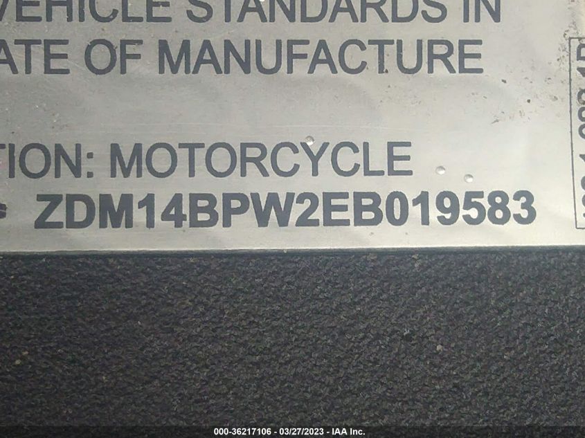 2014 DUCATI SUPERBIKE 1199 PANIGALE/S ZDM14BPW2EB019583