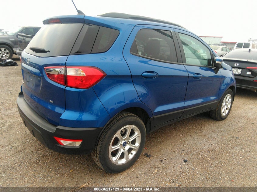 VIN MAJ3S2GE0MC431842 2021 FORD ECOSPORT SE