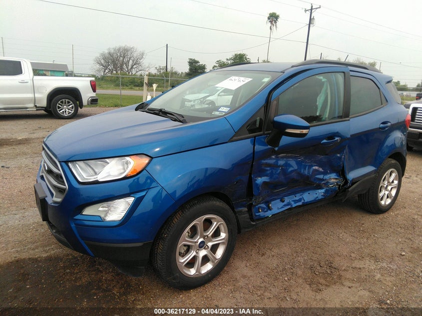 VIN MAJ3S2GE0MC431842 2021 FORD ECOSPORT SE