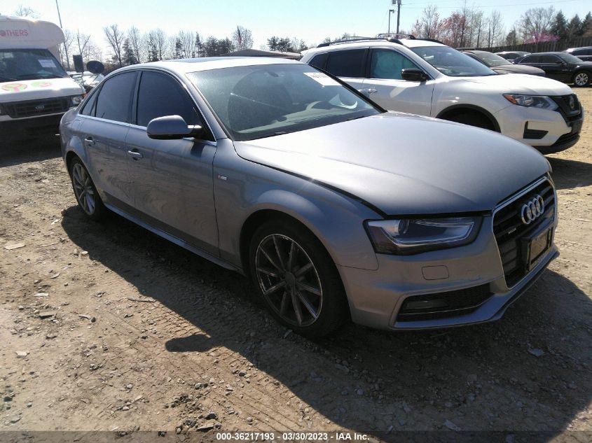 2016 AUDI A4 PREMIUM - WAUDFAFL4GN009267