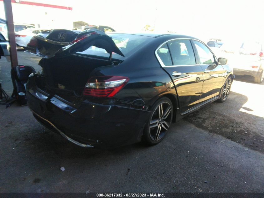 2017 HONDA ACCORD SEDAN SPORT - 1HGCR2F55HA009222