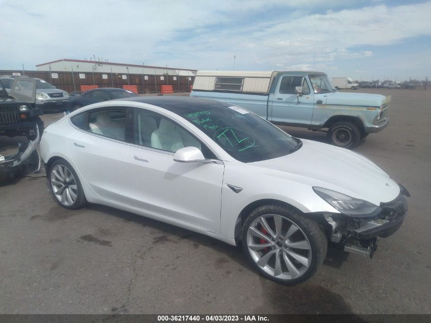 5YJ3E1EB7KF454992 TESLA MODEL 3 LONG RANGE/PERFORMANCE 2019
