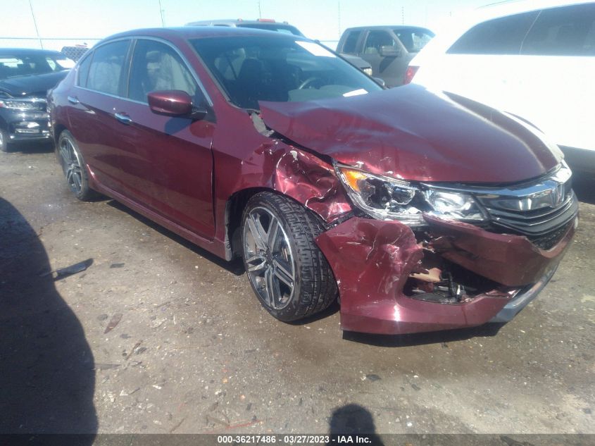 2017 HONDA ACCORD SEDAN SPORT - 1HGCR2F52HA280013