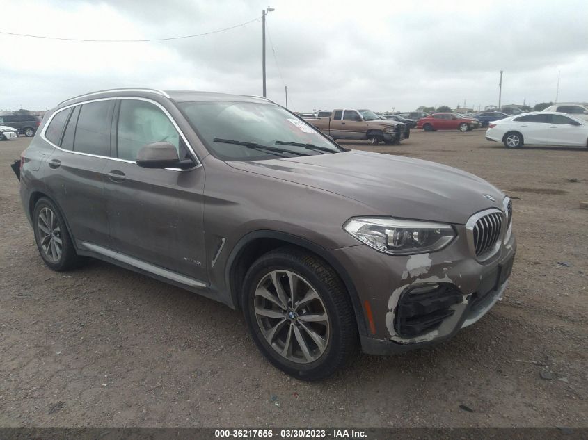 2018 BMW X3 XDRIVE30I - 5UXTR9C55JLC68560