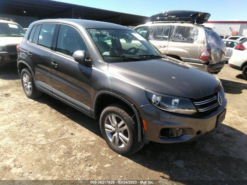 2014 VOLKSWAGEN TIGUAN S - WVGAV3AX0EW503725