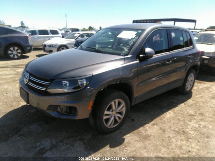 2014 VOLKSWAGEN TIGUAN S - WVGAV3AX0EW503725