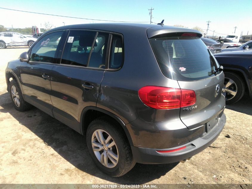 2014 VOLKSWAGEN TIGUAN S - WVGAV3AX0EW503725