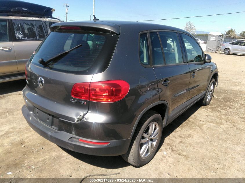 2014 VOLKSWAGEN TIGUAN S - WVGAV3AX0EW503725