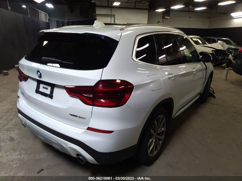 2019 BMW X3 XDRIVE30I - 5UXTR9C58KLP77685