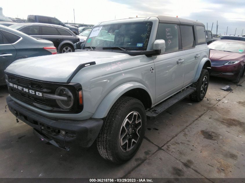 2022 FORD BRONCO BASE/BIG BEND 1FMEE5BP4NLA90799