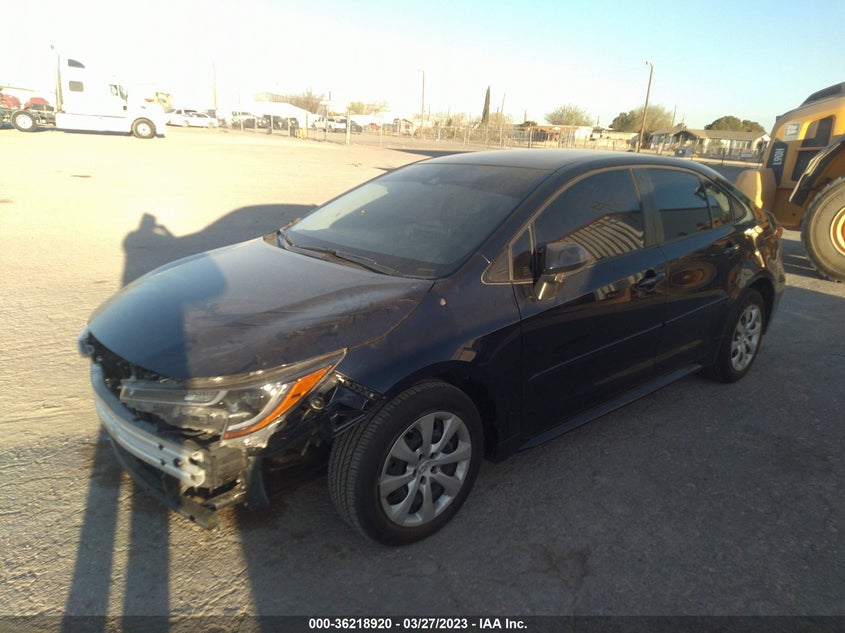 VIN JTDEPMAE2MJ130140 2021 TOYOTA COROLLA LE
