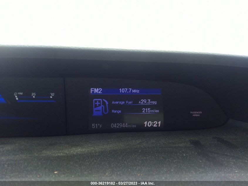 2013 HONDA CIVIC SDN LX - 2HGFB2F51DH587203