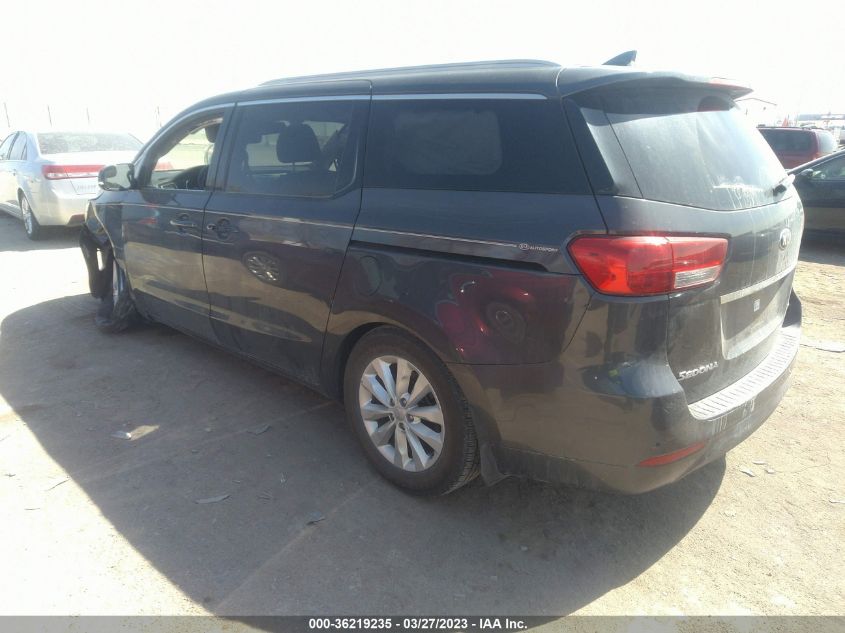 2015 KIA SEDONA EX - KNDMC5C13F6022817